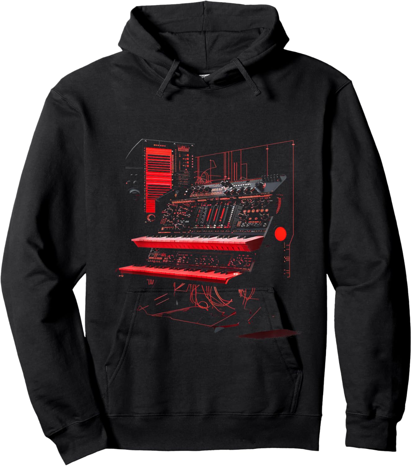 Synthesizer Vector Hoodie - Hoodie | Black