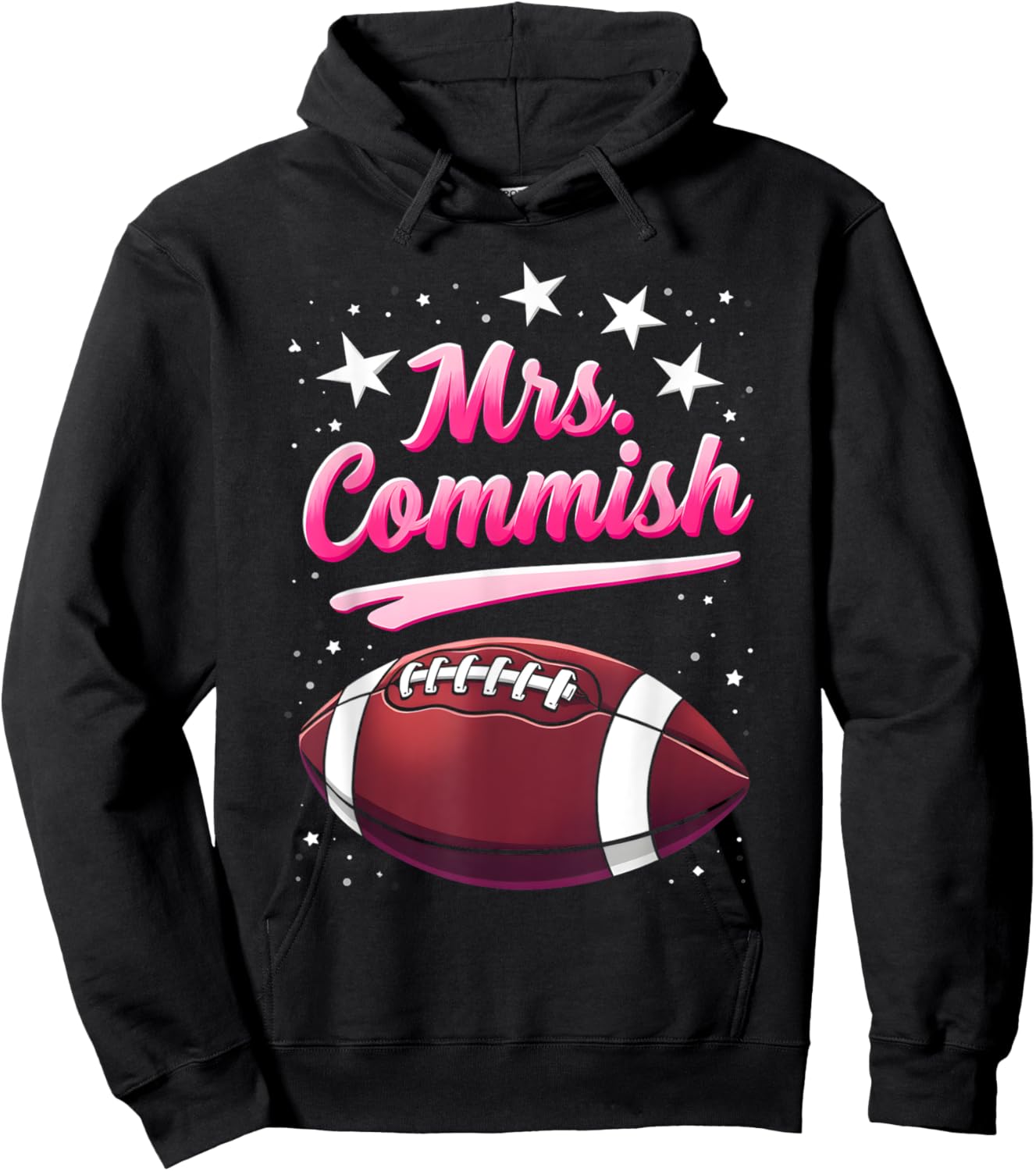 Mrs Commish Fantasy Football Commissioner Fantasy Football Hoodie - Hoodie | Black