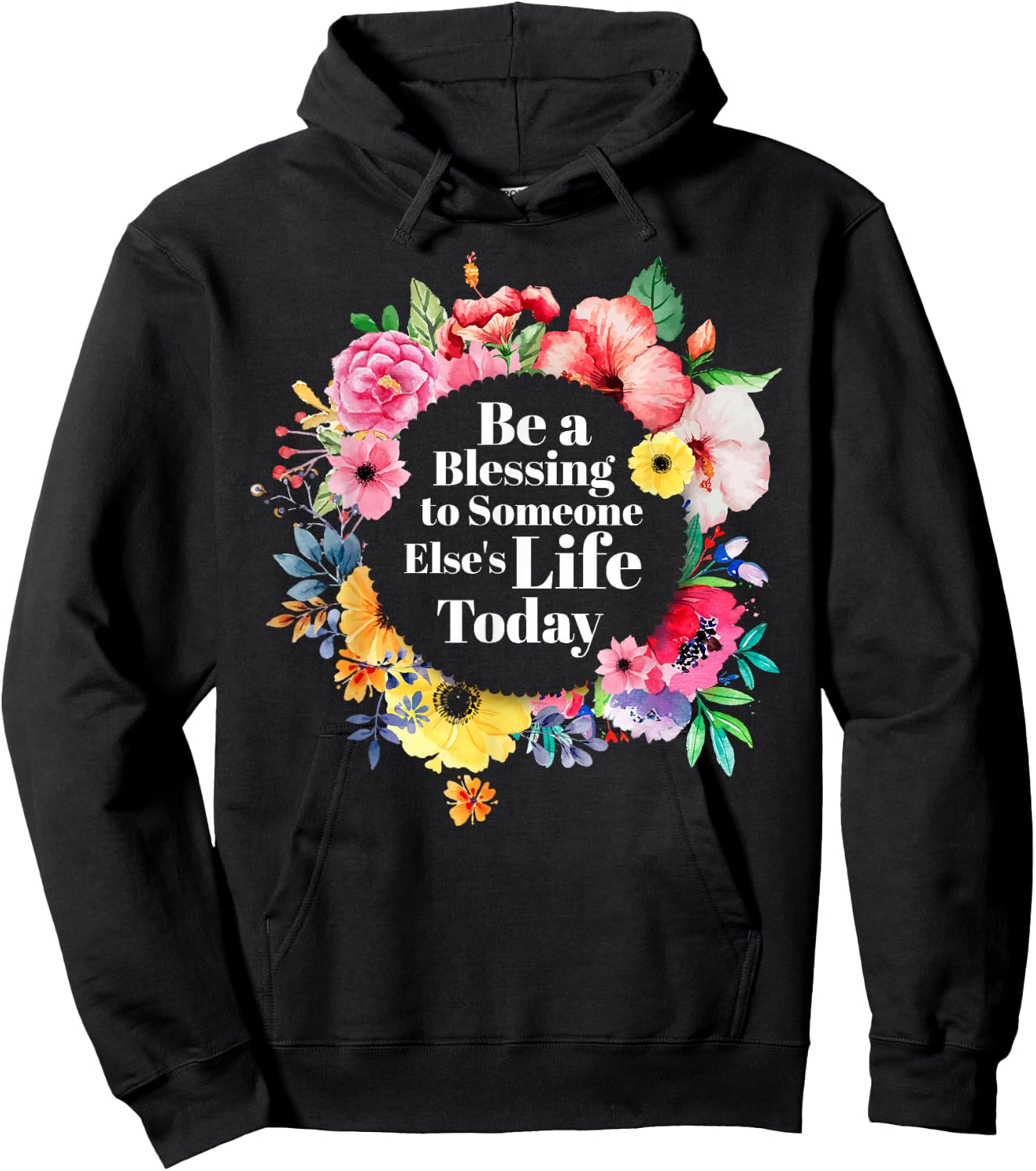 Blessing Life Today - Inspirational Blessed Grateful Hoodie - Hoodie | Black