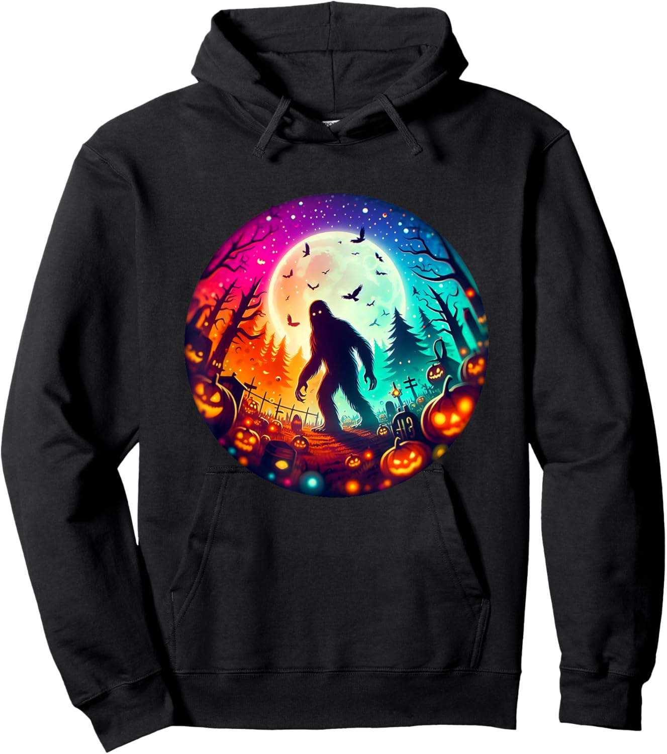 Bigfoot sasquatch Halloween Men Women Boys Kids Costume Idea Hoodie - Hoodie | Black