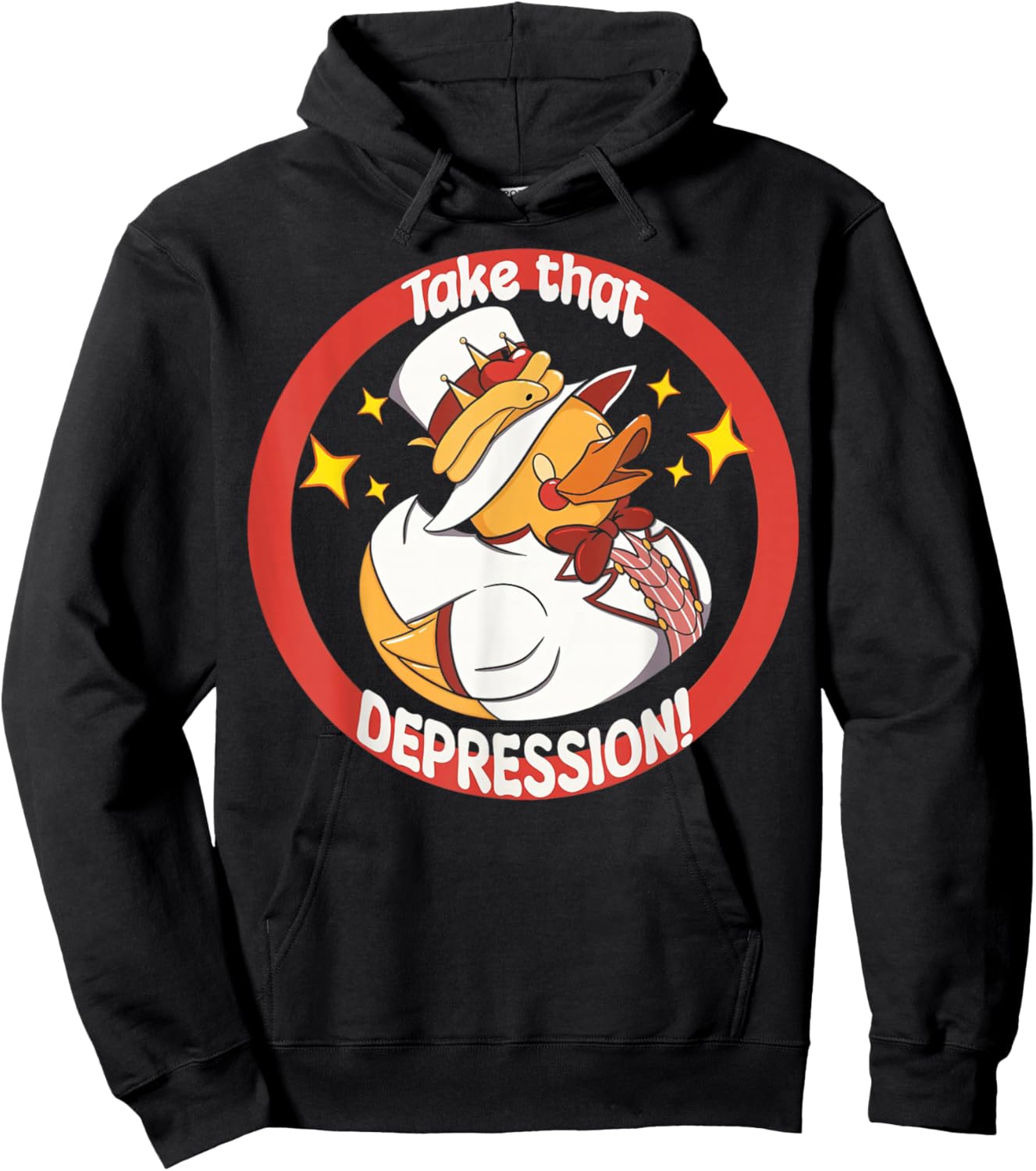 Lucifer Rubber Ducky Take This Depression Hoodie - Hoodie | Black