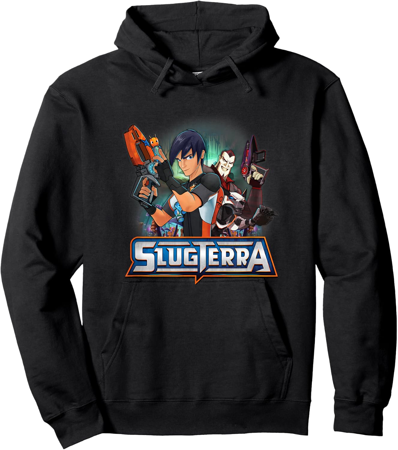 Slugterra - Eli and Dr. Thaddius Blakk Hoodie - Hoodie | Black