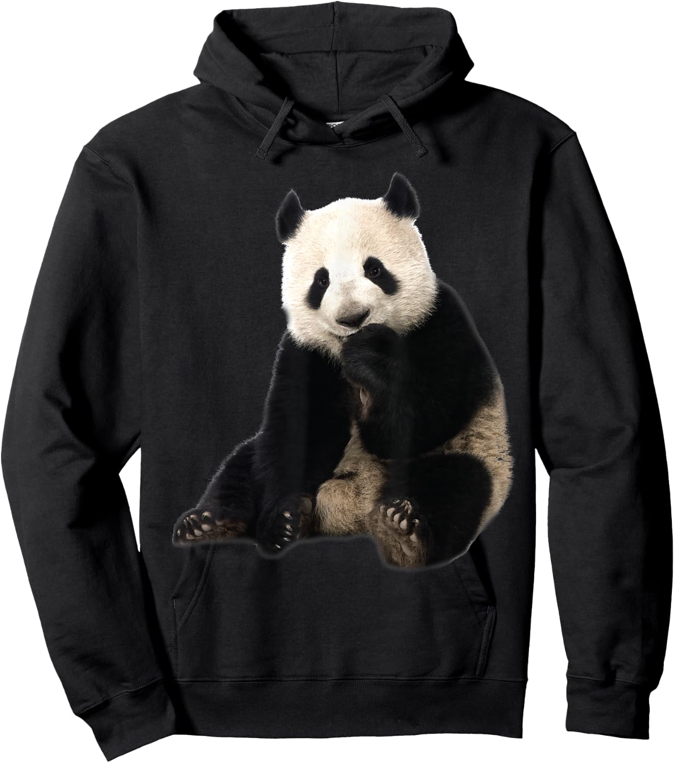 Cute Black And White Panda Bear - I Love Animal Bears Hoodie - Hoodie | Black