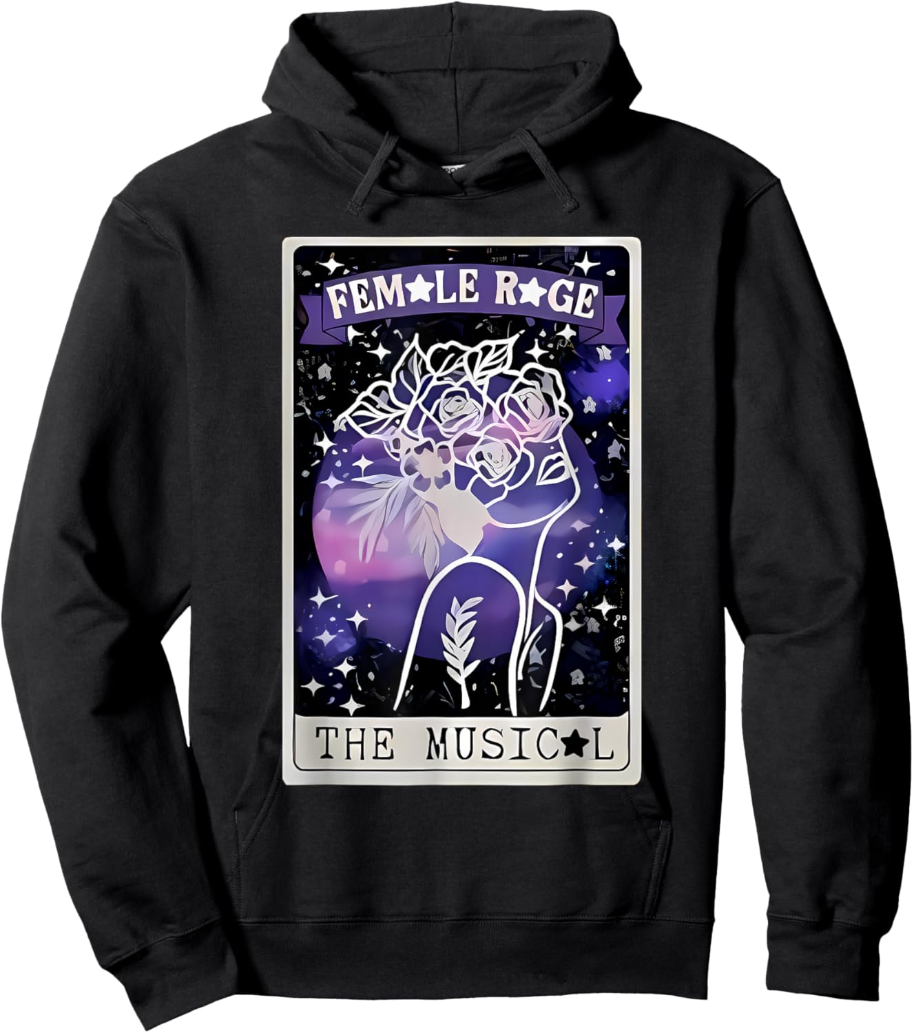 Retro Female Vintage Style Rage Women Kids Meme Hoodie - Hoodie | Black