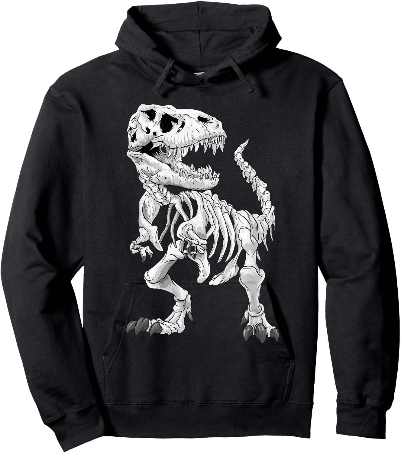 T-Rex Skeleton Dino Bones Paleontologist Fossil Dinosaur Hoodie - Hoodie | Black