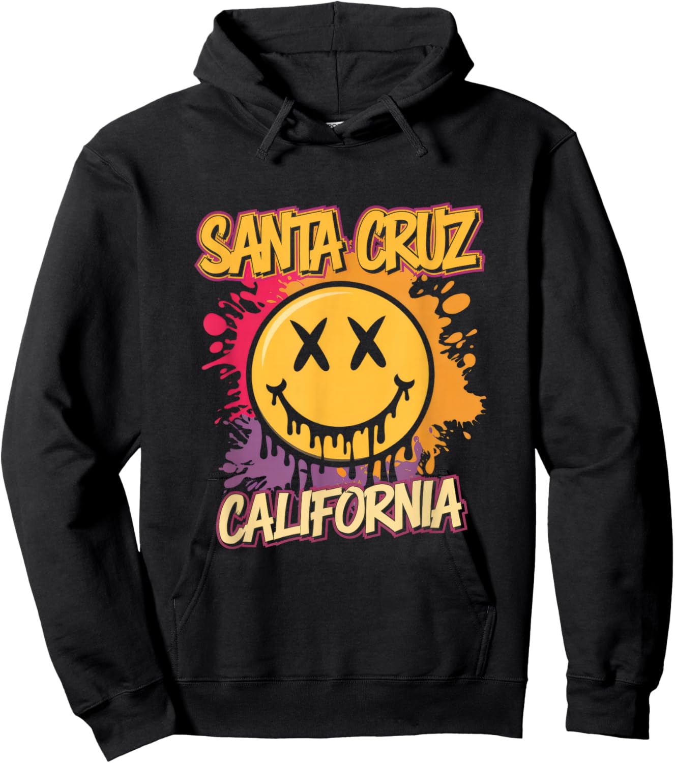 Santa Cruz California - Santa Cruz California Hoodie - Hoodie | Black