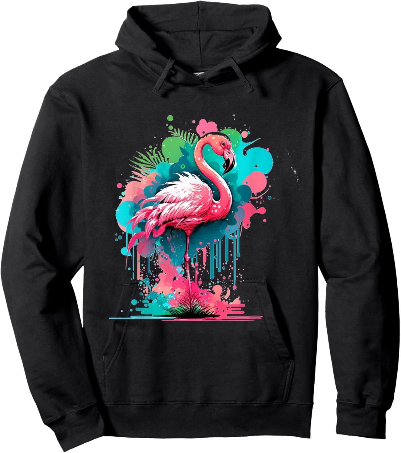 Flamingo Hoodie - Hoodie | Black