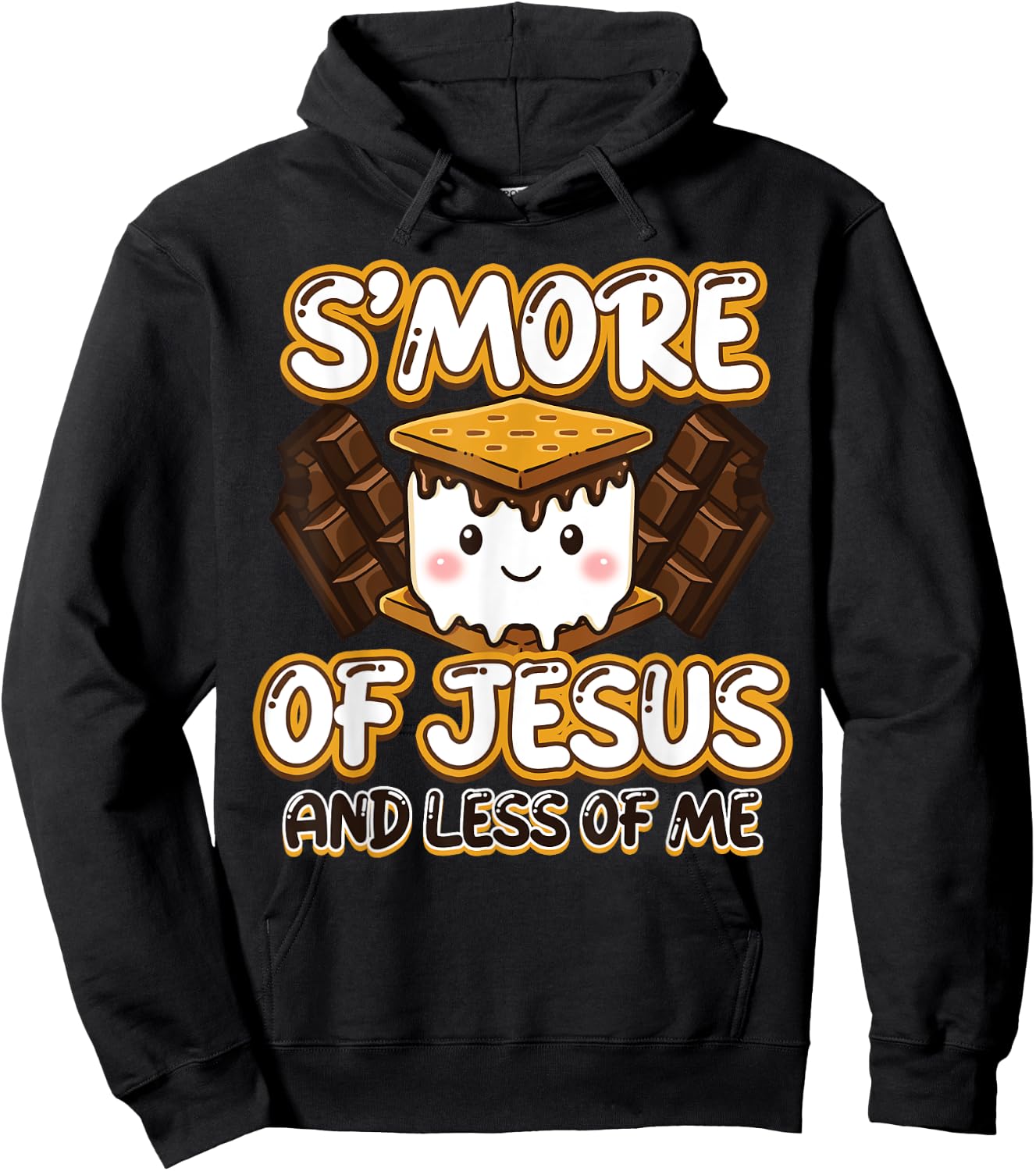 Christian Camping Smore Jesus Less Me Funny Religious Camper Hoodie - Hoodie | Black