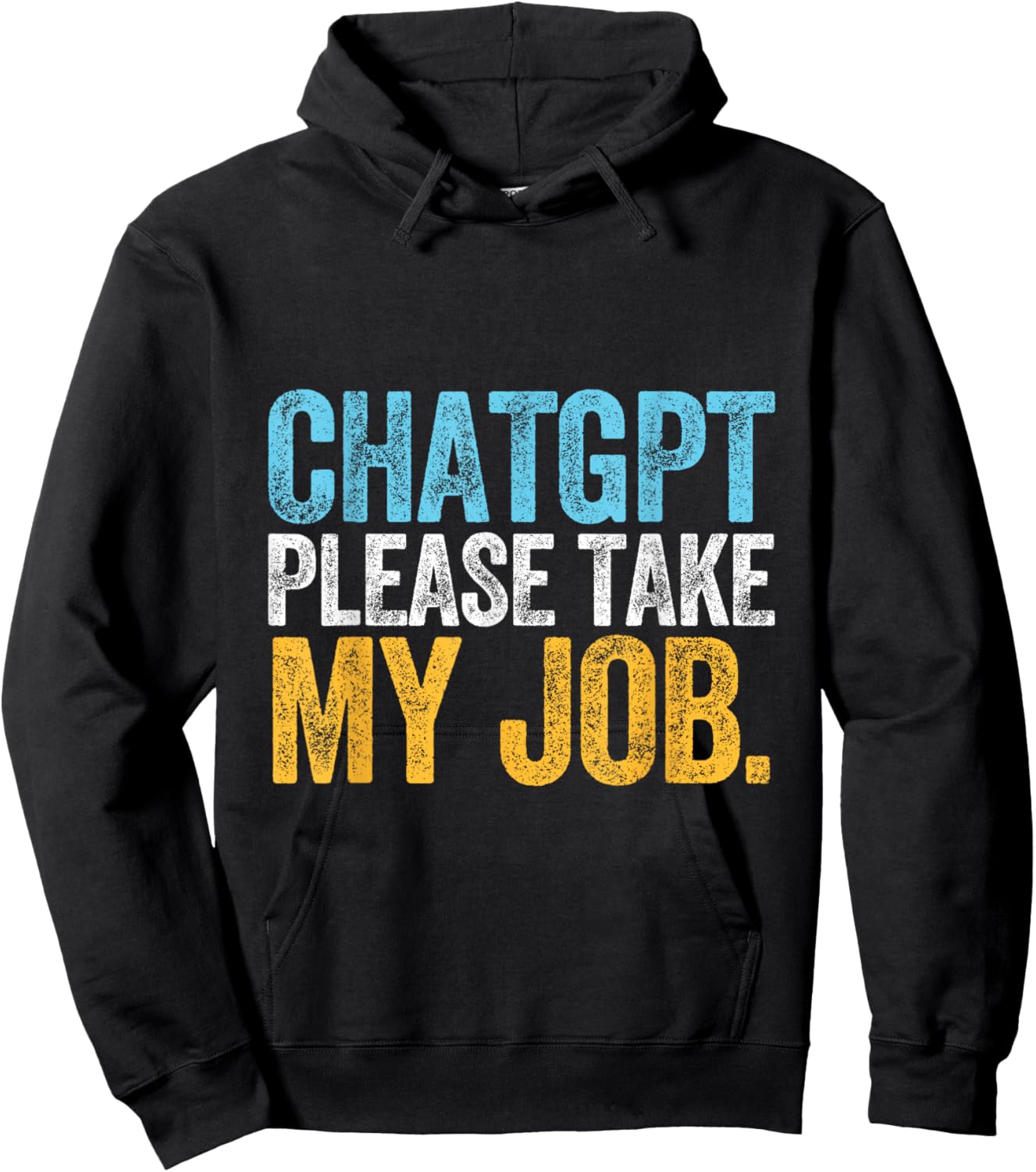CHATGPT JOB artificial intelligence chatbot tech machine Hoodie - Hoodie | Black