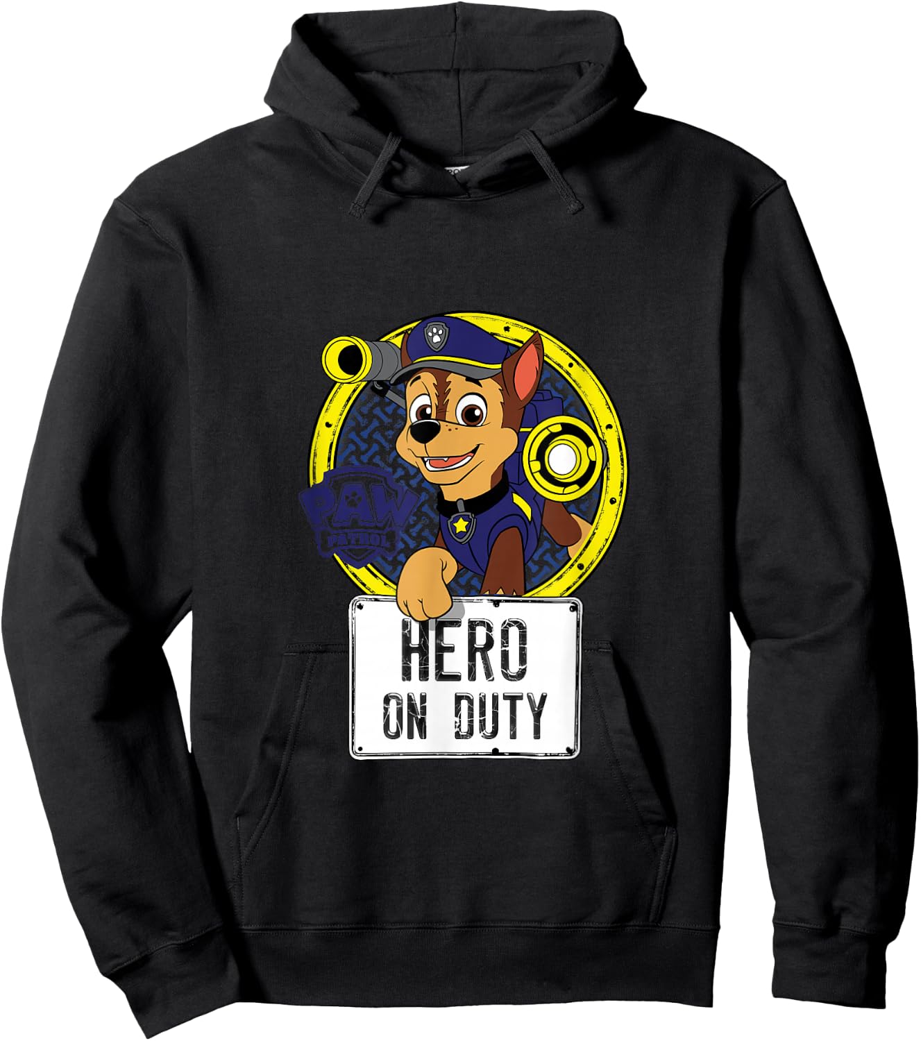 Paw Patrol Hero On Duty Police Pup Chase Hoodie - Hoodie | Black