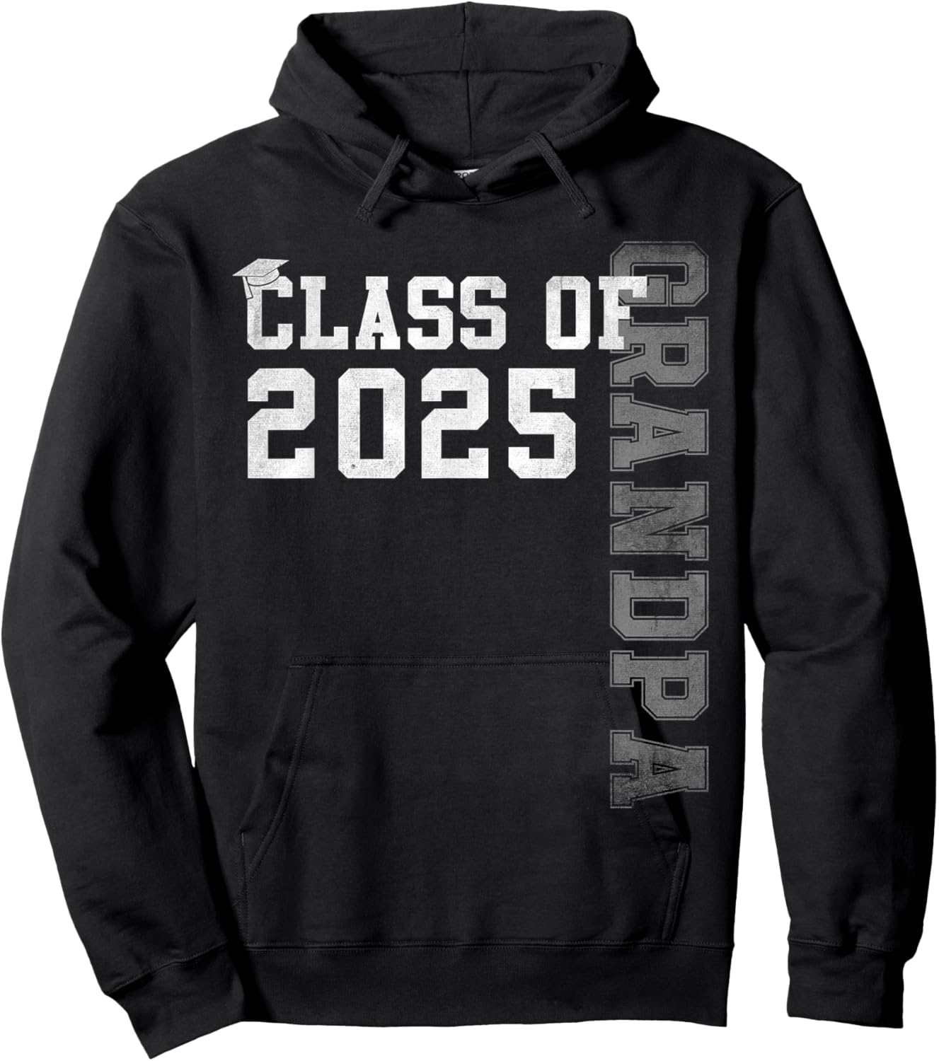 Grandpa Senior 2025 Proud Grandpa Of A Class Of 2025 Hoodie - Hoodie | Black