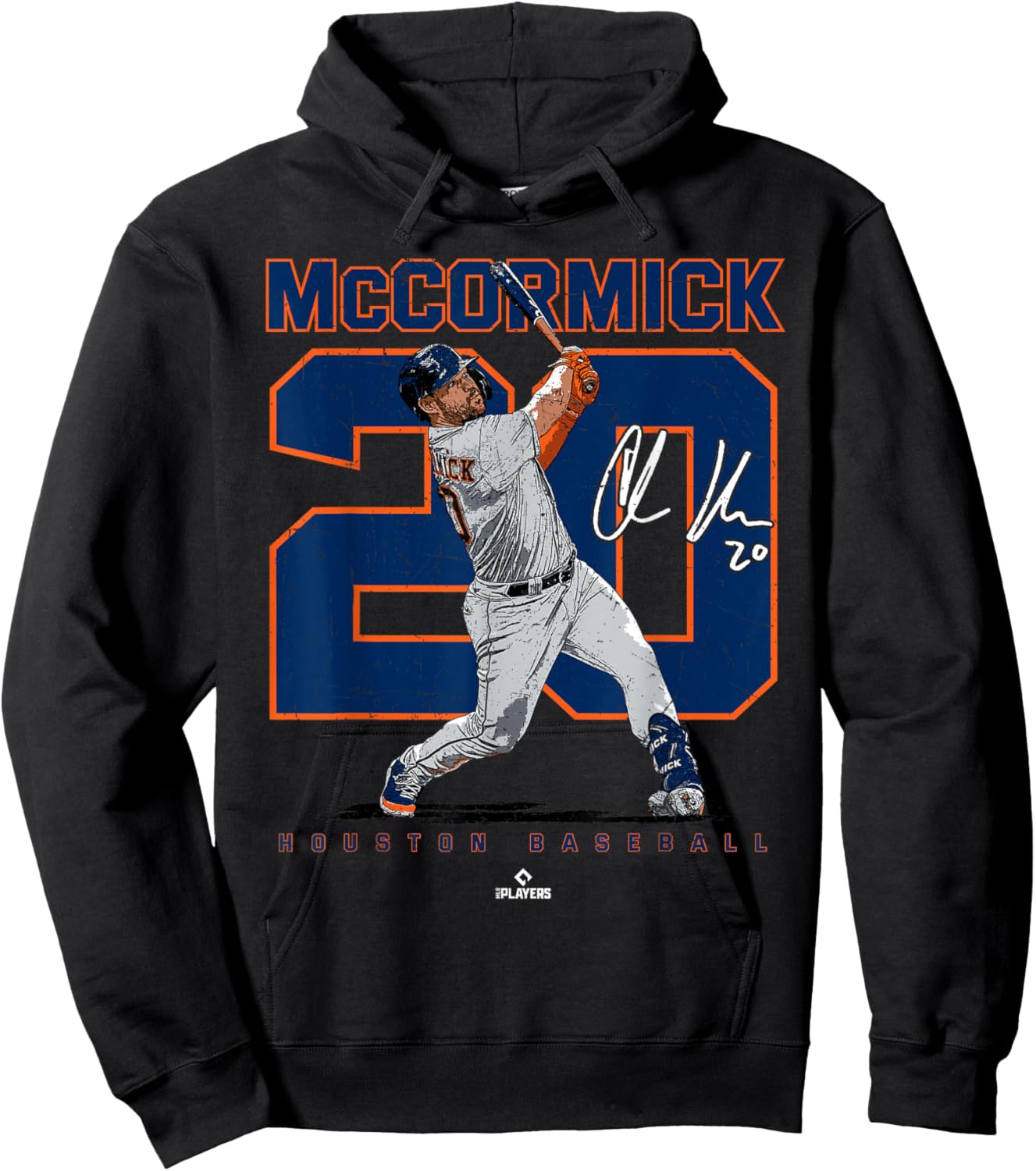 Number and Portrait Chas McCormick Houston MLBPA Hoodie - Hoodie | Black
