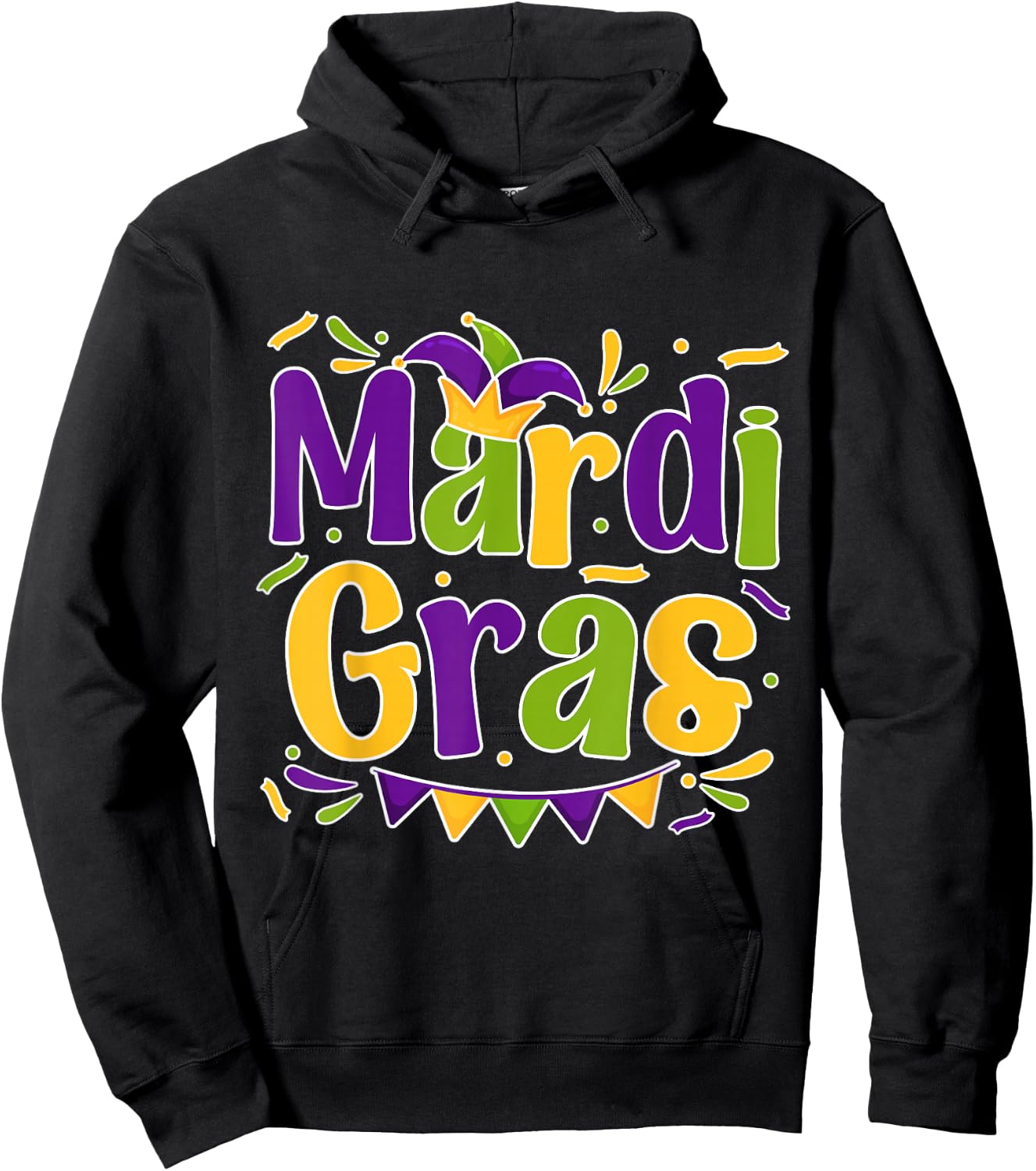 Mardi Gras Men Women Boy Girl Louisiana Carnival New Orleans Hoodie - Hoodie | Black