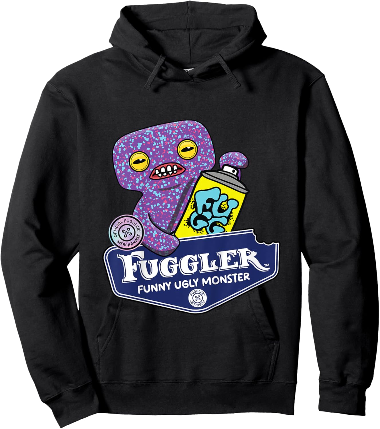 Fuggler Squidge Funny Ugly Monsters Kids Hoodie - Hoodie | Black