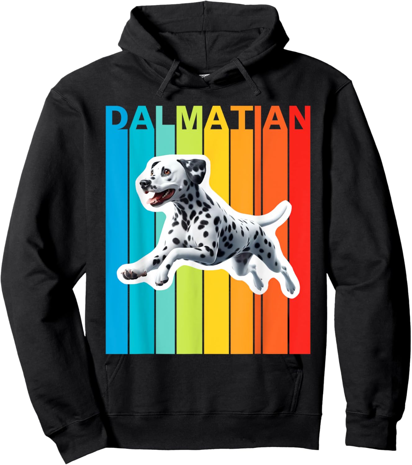 Colorful Dalmatian Hoodie - Hoodie | Black