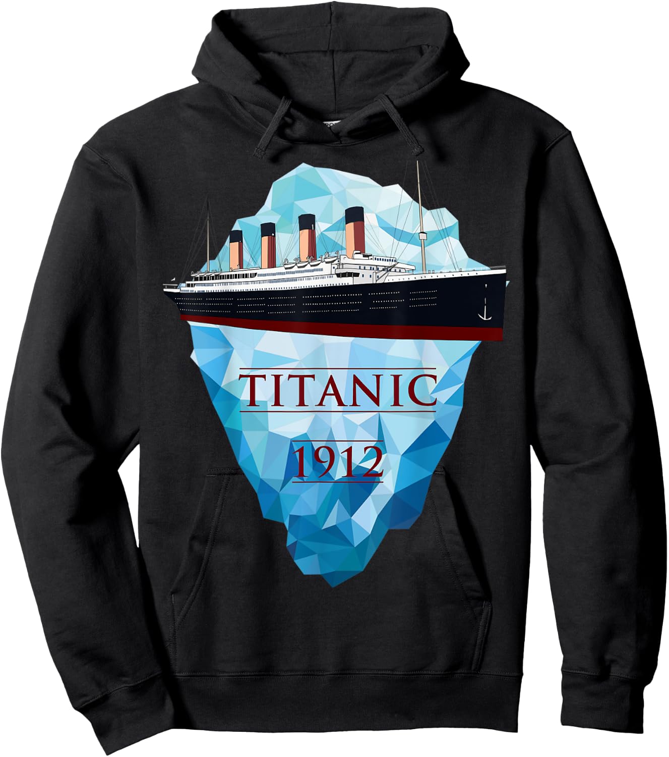 Titanic Shirt Vintage Ocean Cruise Sailing Ship Voyage 1912 Hoodie - Hoodie | Black