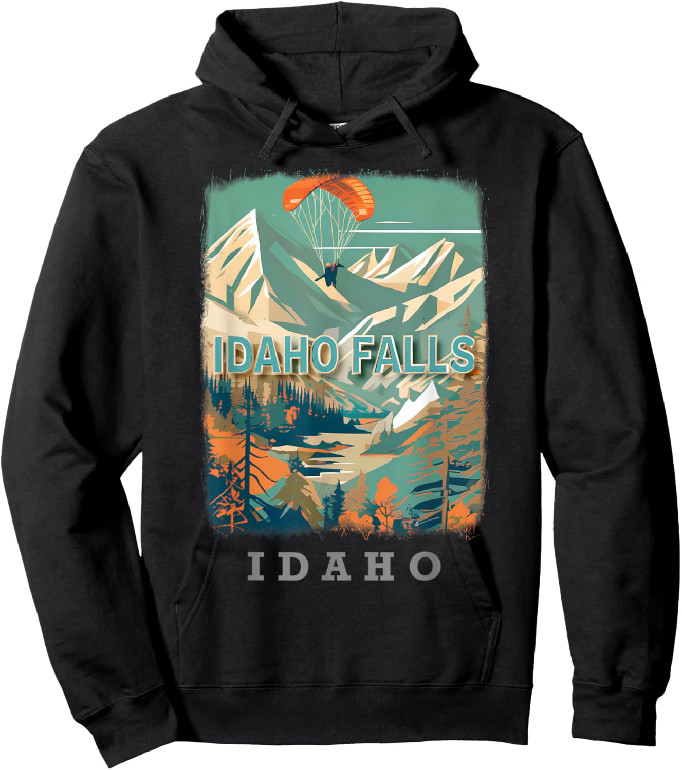 Idaho Falls Idaho ID Breathtaking Mountains SD859 Hoodie - Hoodie | Black
