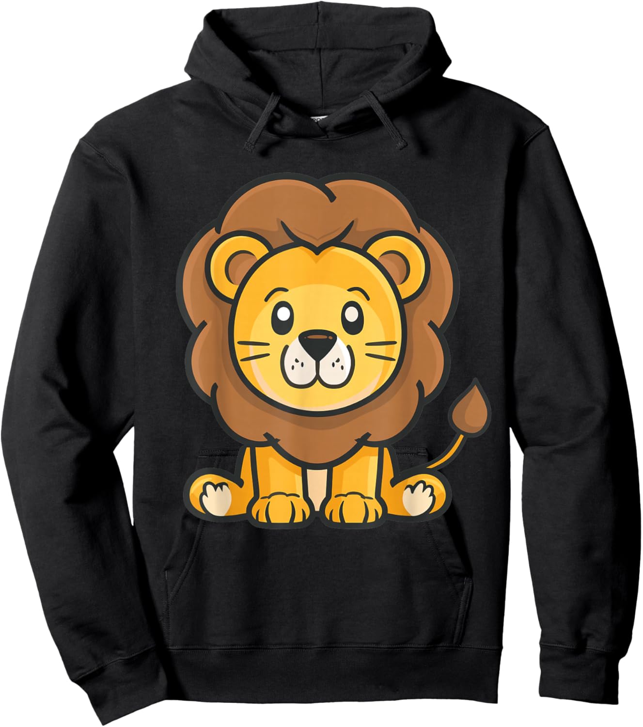 Cute Lion for Kids Hoodie - Hoodie | Black