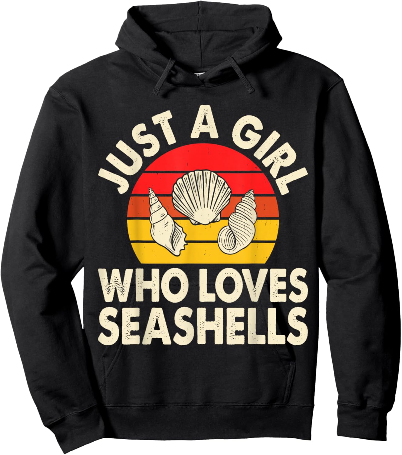 Just A Girl Who Loves Seashells Hoodie - Hoodie | Black