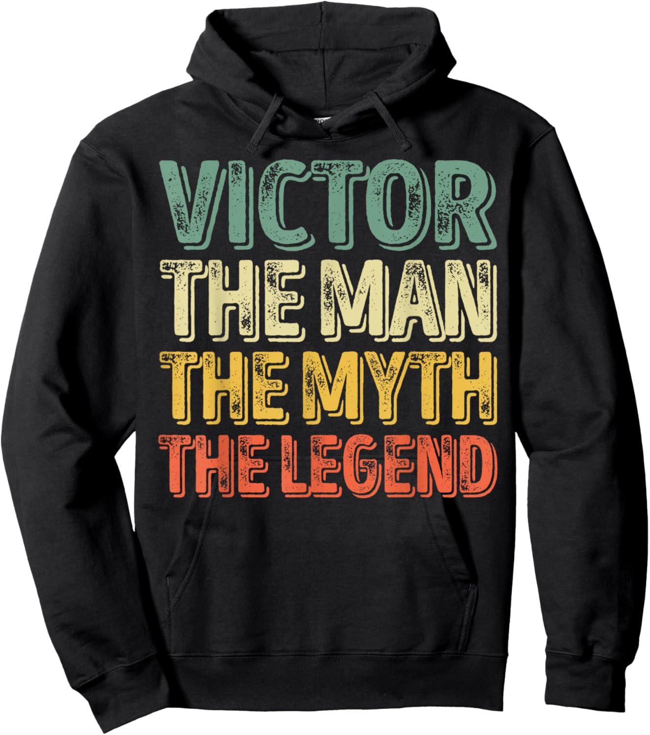 Victor The Man The Myth The Legend Shirt First Name Victor Hoodie - Hoodie | Black