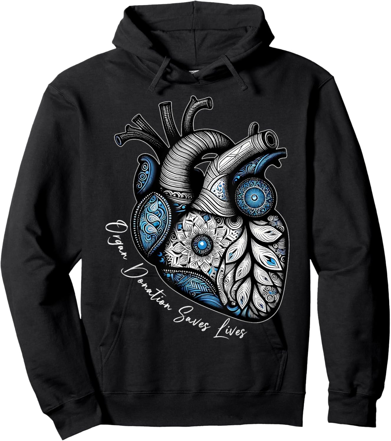 Organ Donation Saves Lives Heart Transplant Cardiac Nurse Hoodie - Hoodie | Black