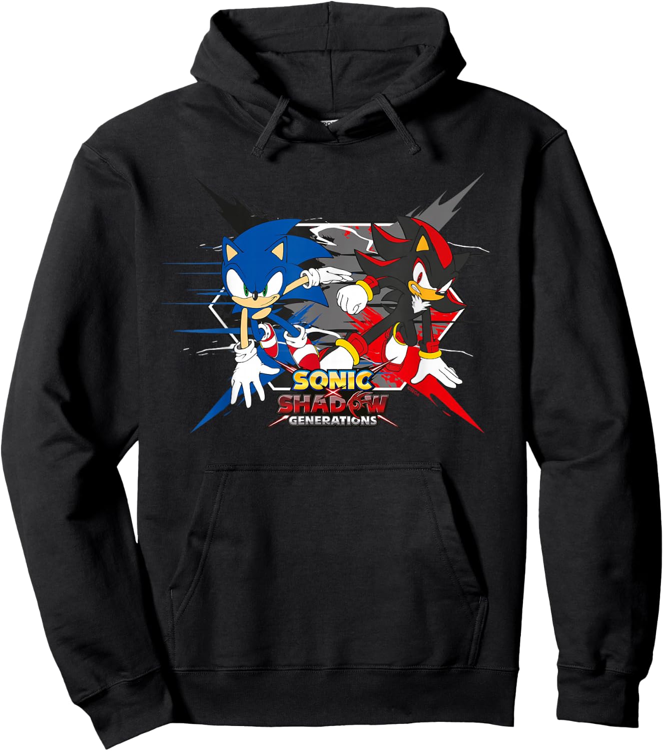 Sonic the Hedgehog, Sonic X Shadow Generations - Crossing Hoodie - Hoodie | Black