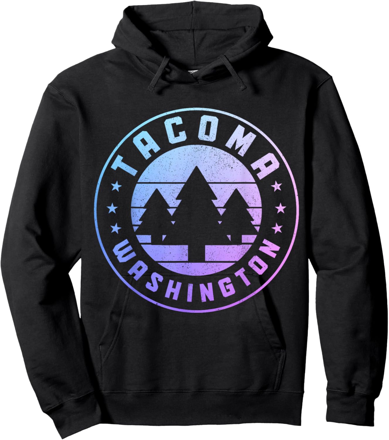 Tacoma Washington Vintage Pride Hoodie - Hoodie | Black