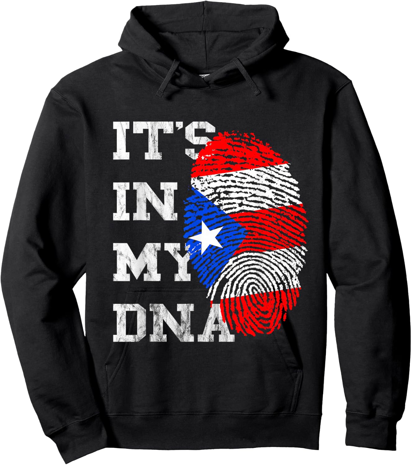 It is in My DNA Puerto Ricaner Genetics Puerto Rico Hoodie - Hoodie | Black