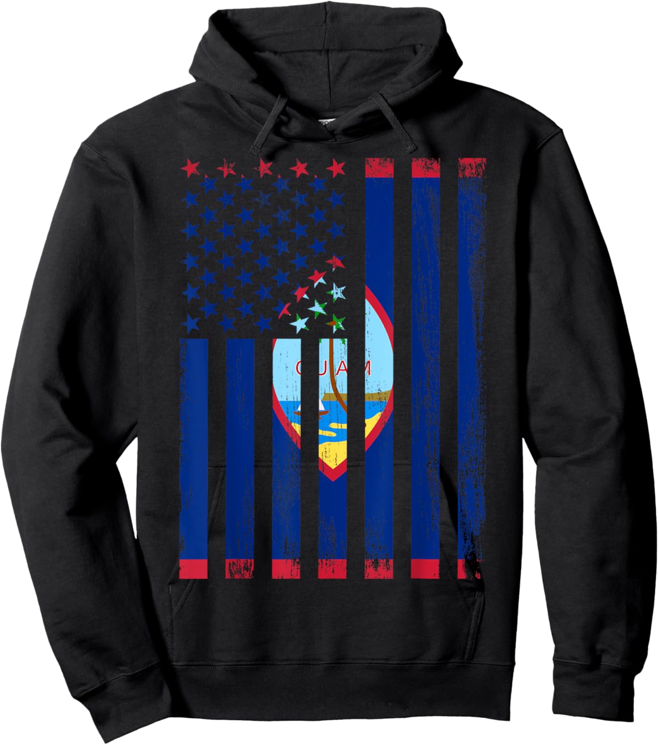 Guam & USA Hoodie - Hoodie | Black