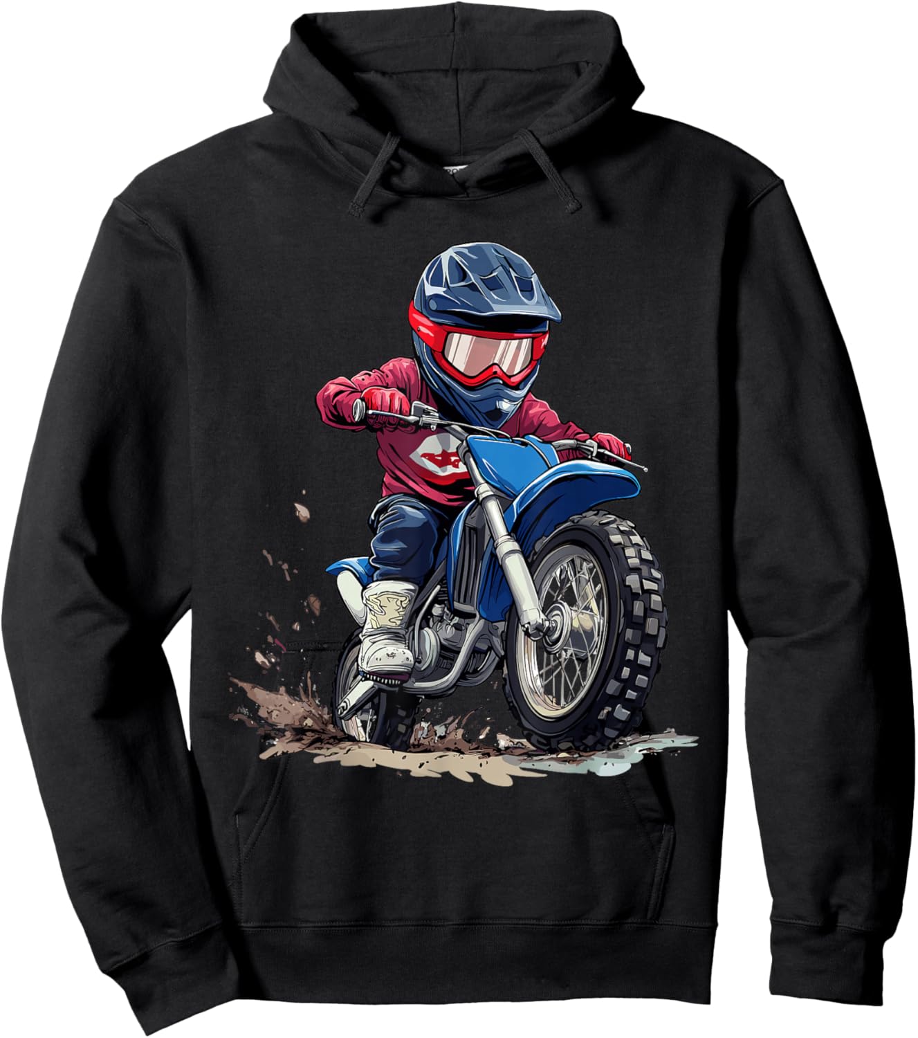 Kids Dirt Bike Hoodie - Hoodie | Black