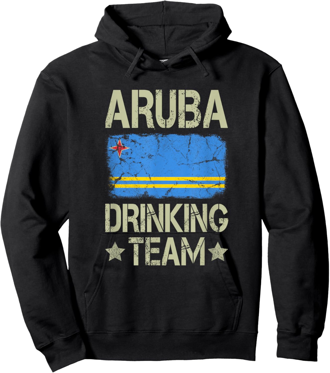 Aruba Drinking Team Aruba Flag Funny Drinking Hoodie - Hoodie | Black