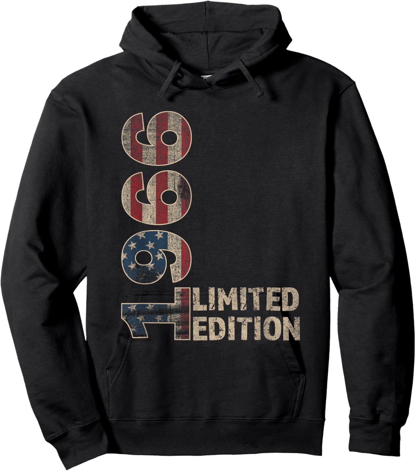 59th Birthday Gift men Vintage born 1966 turning 59 Year Old Hoodie - Hoodie | Black