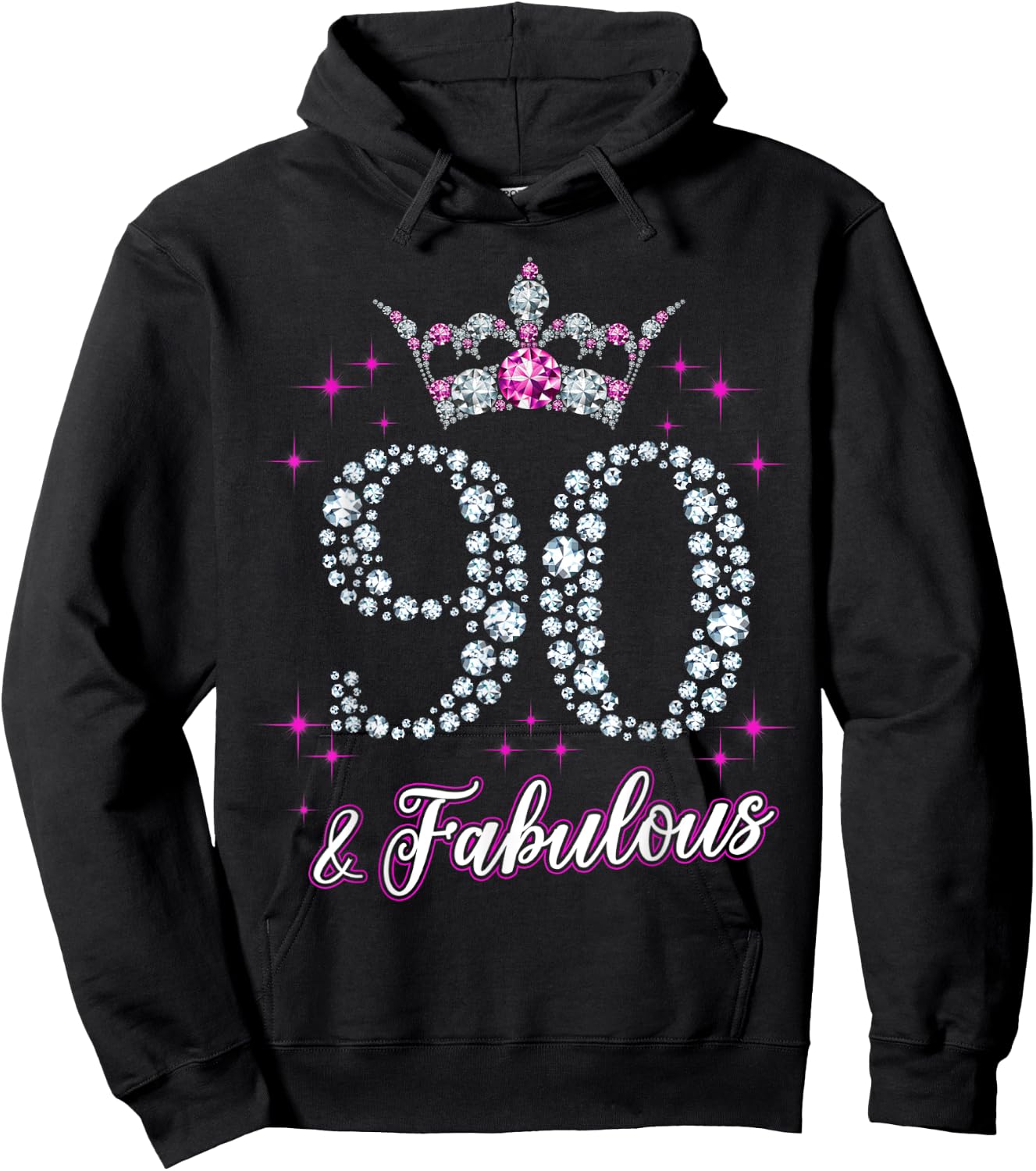 90 And Fabulous 1929 90Th Birthday Gift Hoodie - Hoodie | Black