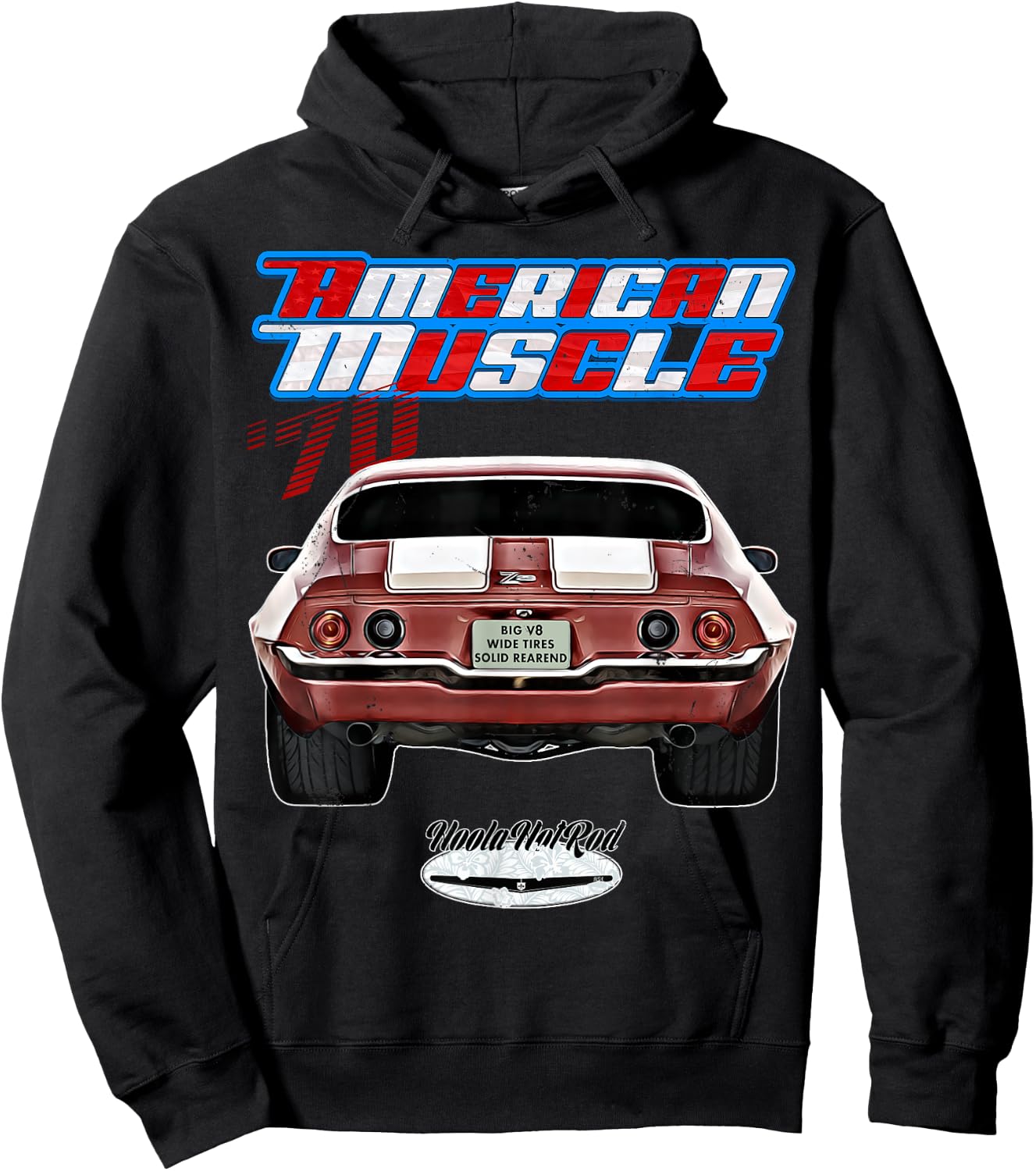 1970 Street Drag Car 70 HotRod Hot Rod Custom Oldtimer Oldie Hoodie - Hoodie | Black