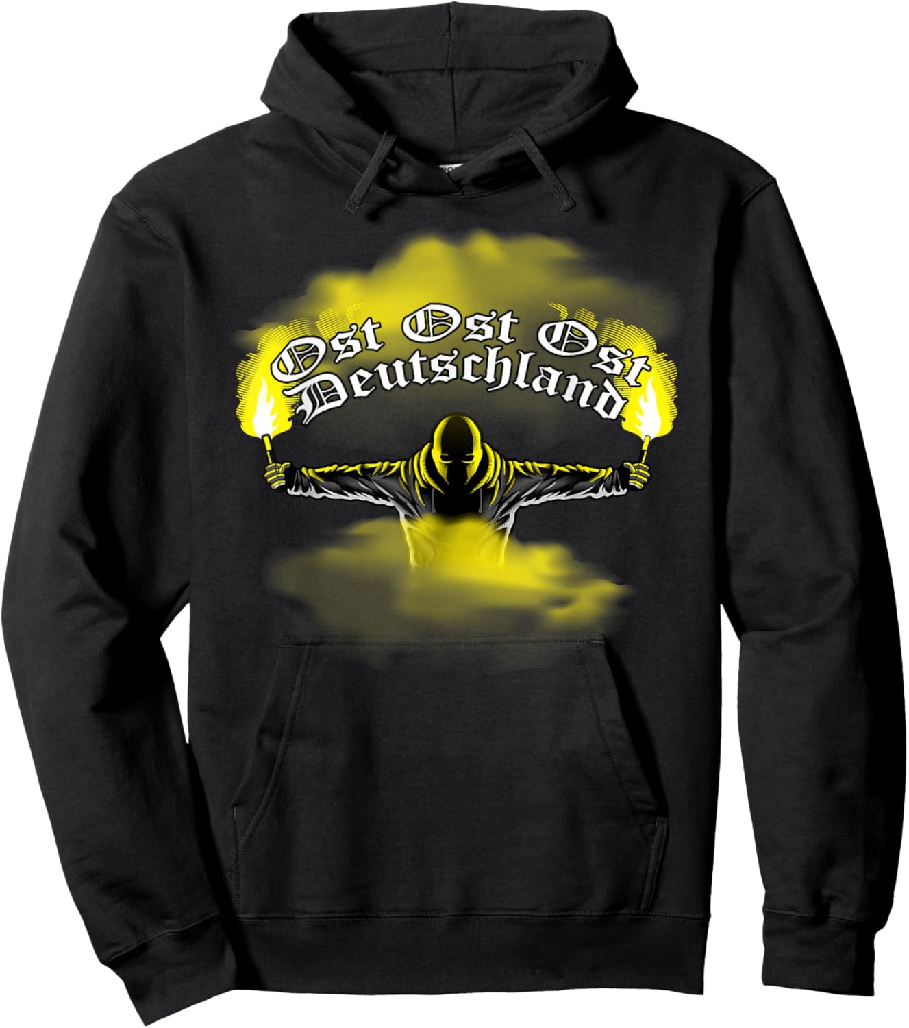 Ostdeutschland - Pyrotechnik - Pyro - Bengalo - Gelb Hoodie - Hoodie | Black