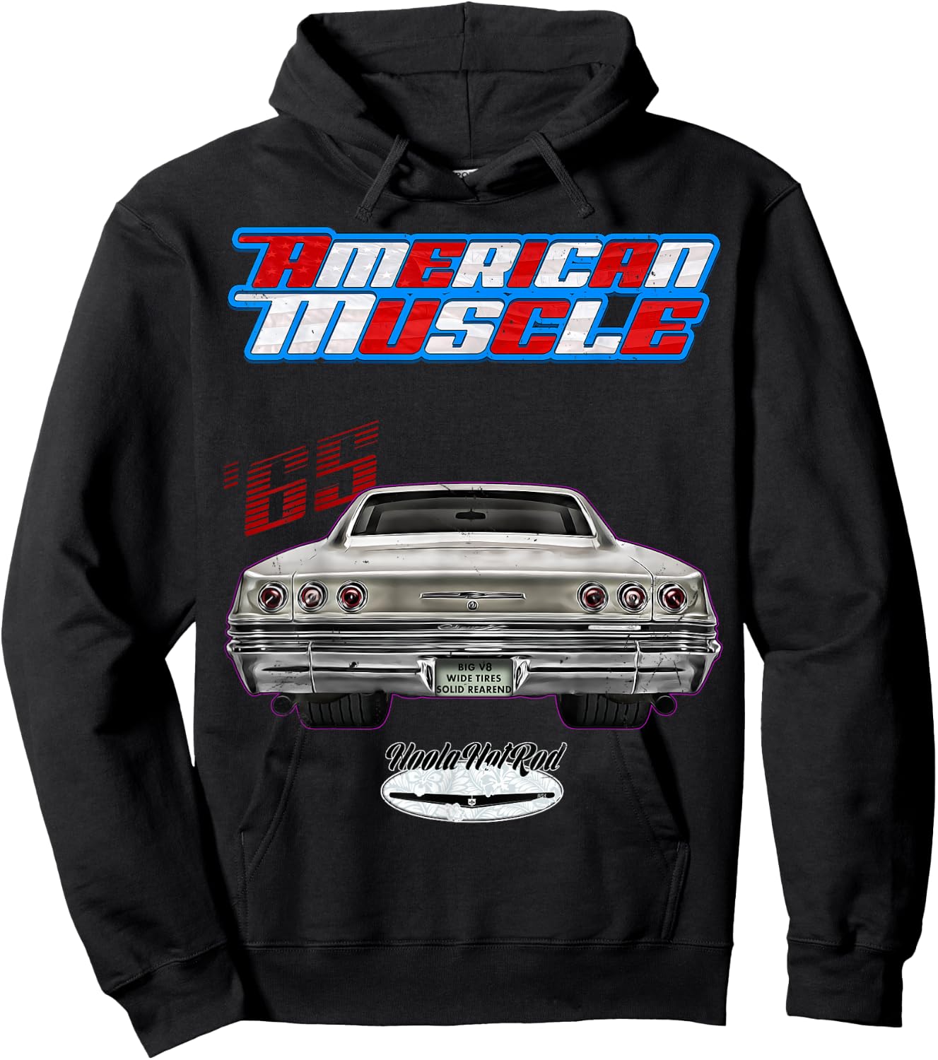 1965,65,Hotrod,Impala,Biscayne,Del Ray,Delray,Muscle Car,USA Hoodie - Hoodie | Black