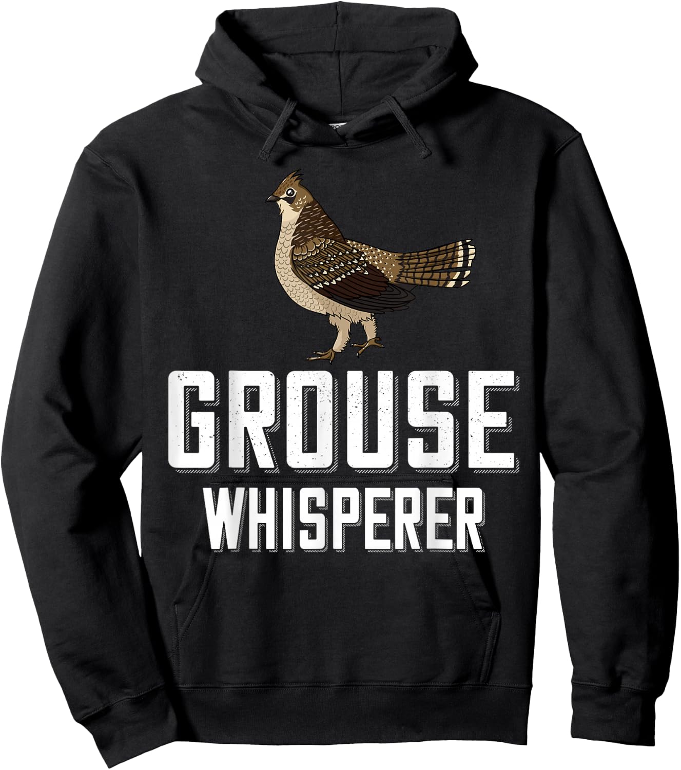 Ruffed Grouse Bird Gift Hunting Spruce Grouse Hoodie - Hoodie | Black
