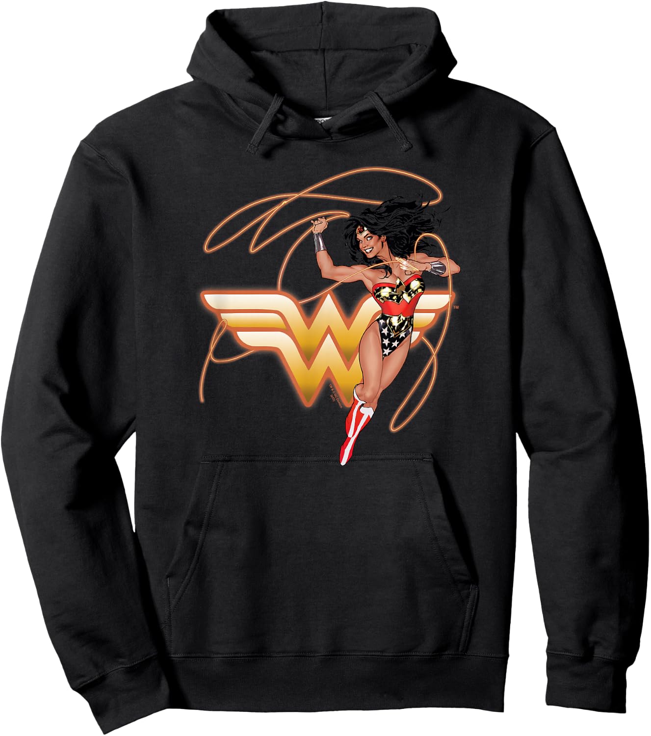 Wonder Woman Glowing Lasso Hoodie - Hoodie | Black