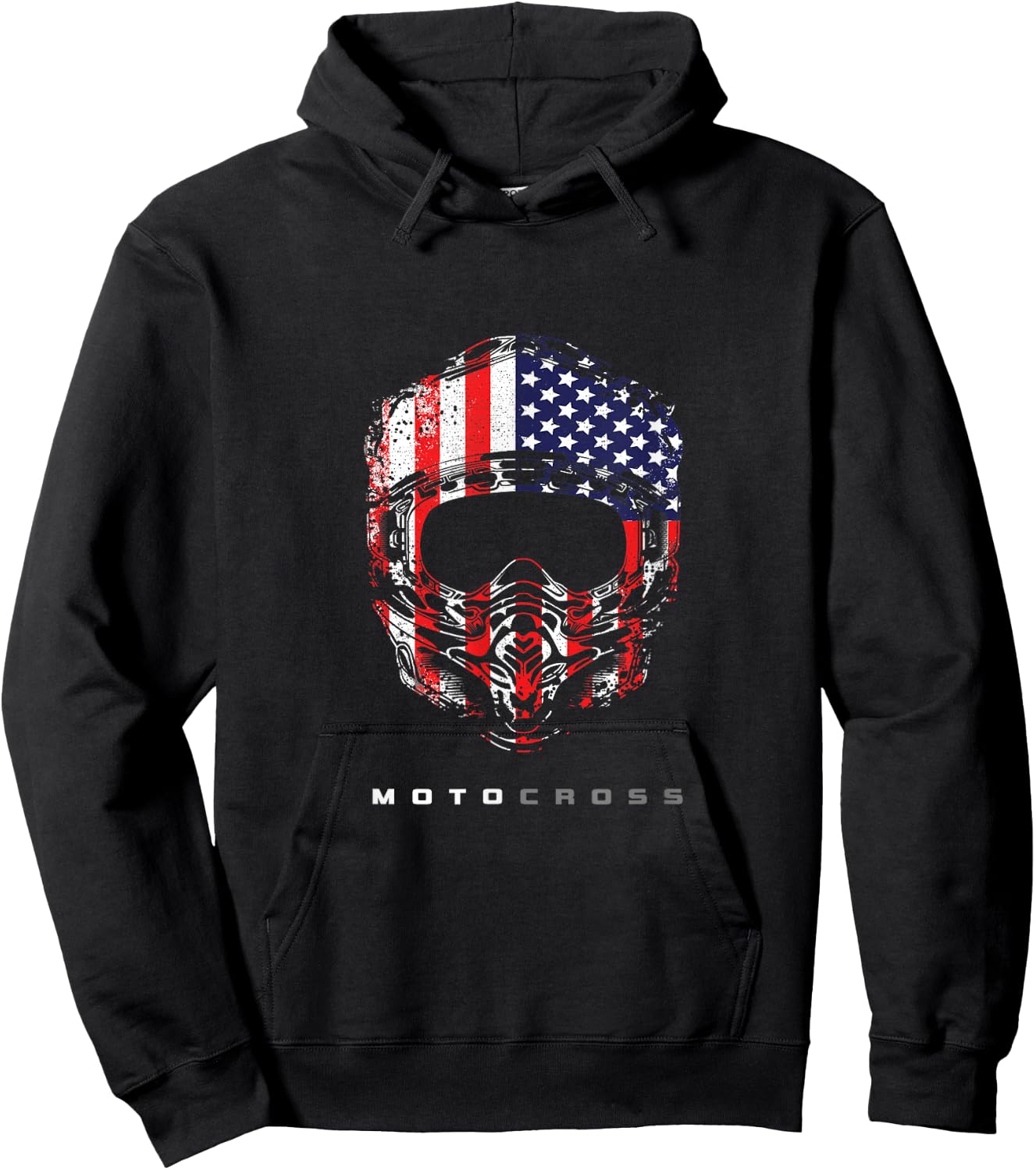 American Dirt Bike Motocross Apparel - Motocross Dirt Bike Hoodie - Hoodie | Black