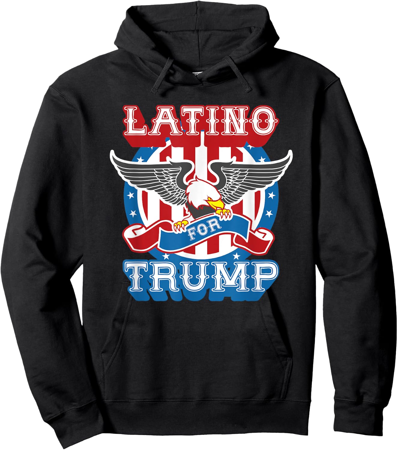 Latino For Trump 2020 Election Hispanic Conservative Vote Hoodie - Hoodie | Black