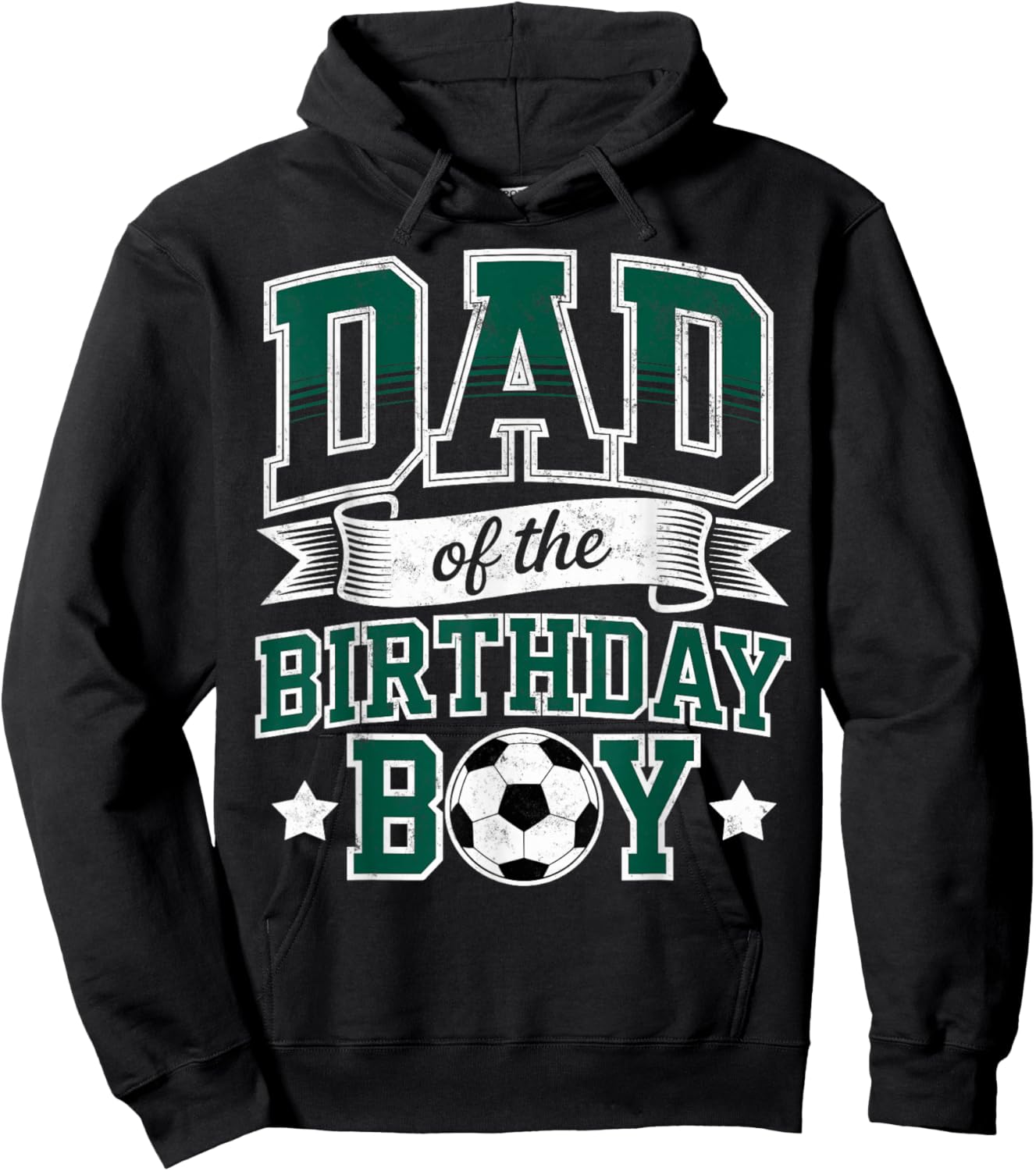 Dad of the Birthday Boy Soccer Goalie Bday Player Father Fan Hoodie - Hoodie | Black