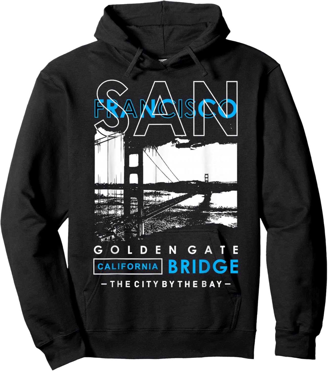 San Francisco Golden Gate Bridge California Hoodie - Hoodie | Black