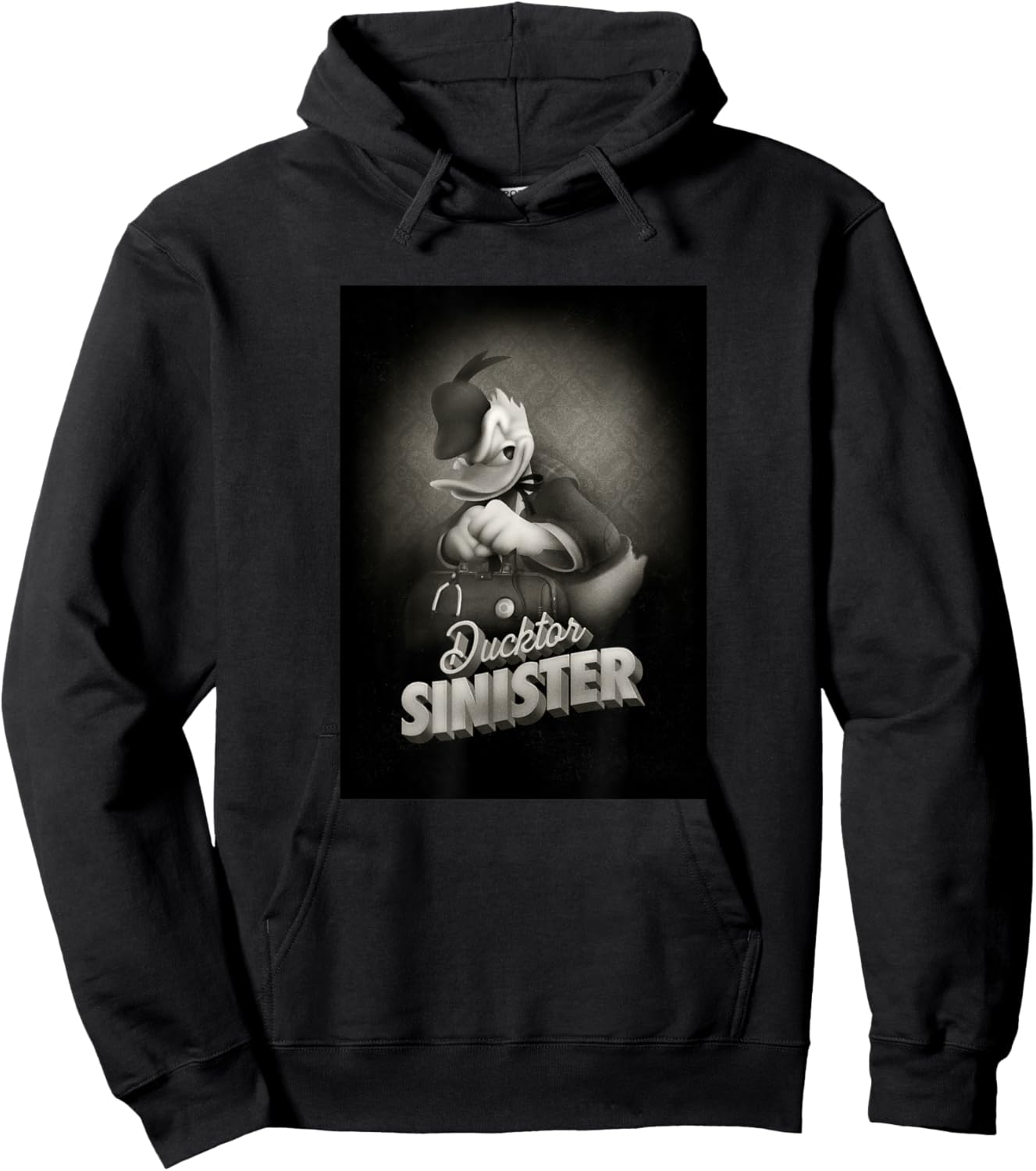 Disney Mickey And Friends Halloween Ducktor Sinister Donald Hoodie - Hoodie | Black