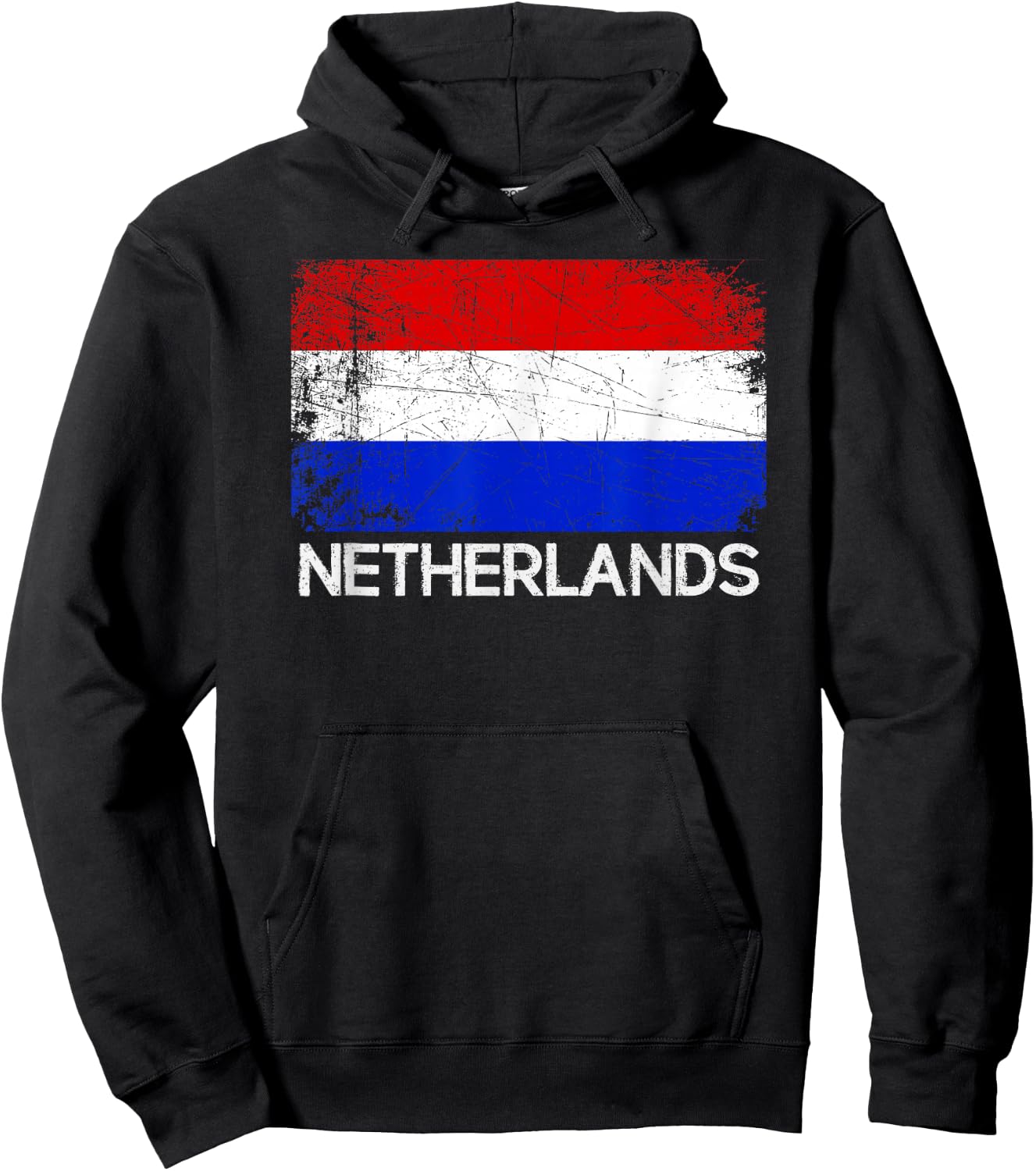 Dutch Flag | Vintage Made In The Netherlands Gift Hoodie - Hoodie | Black
