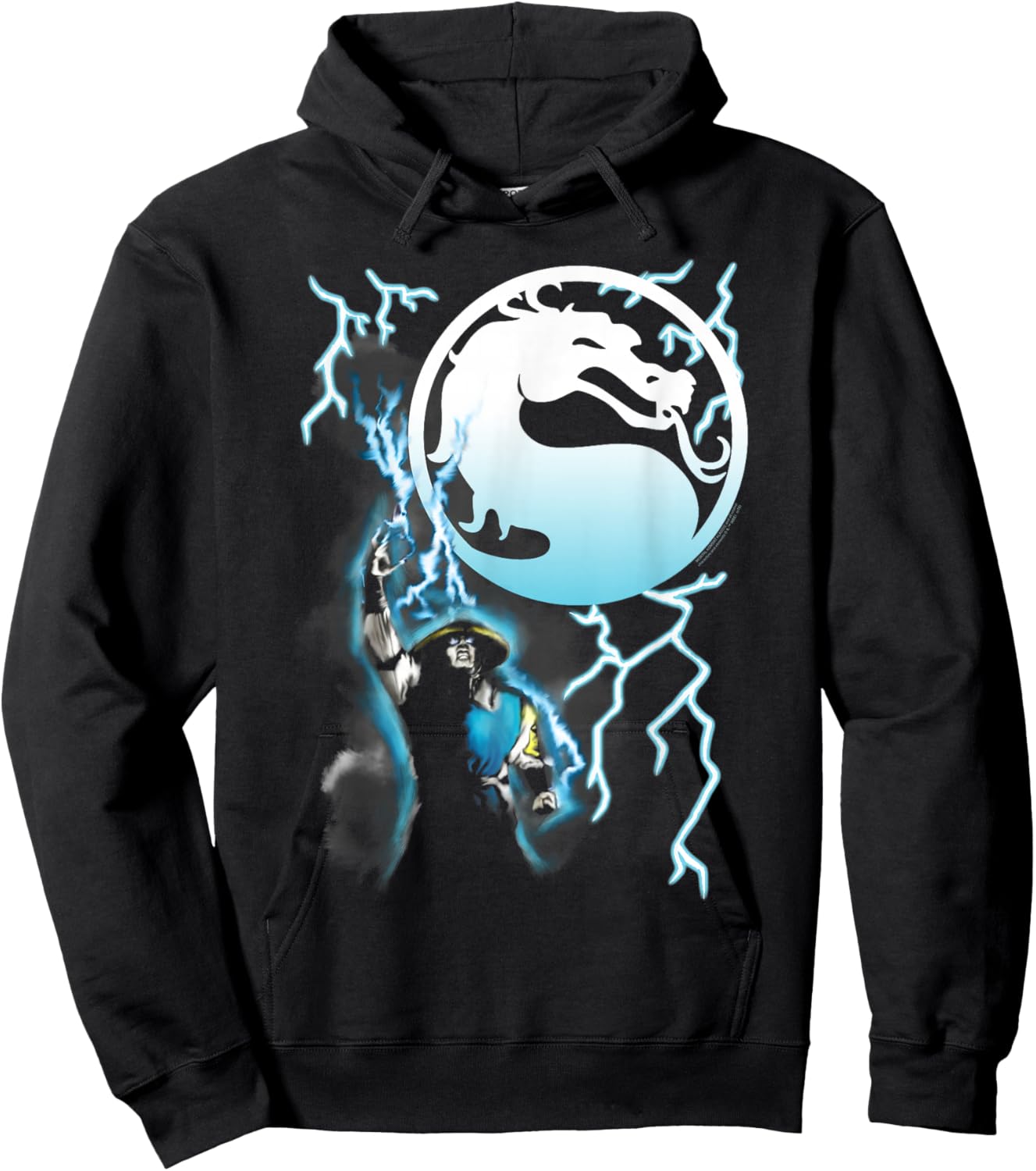 Mortal Kombat Klassic Raiden Hoodie - Hoodie | Black