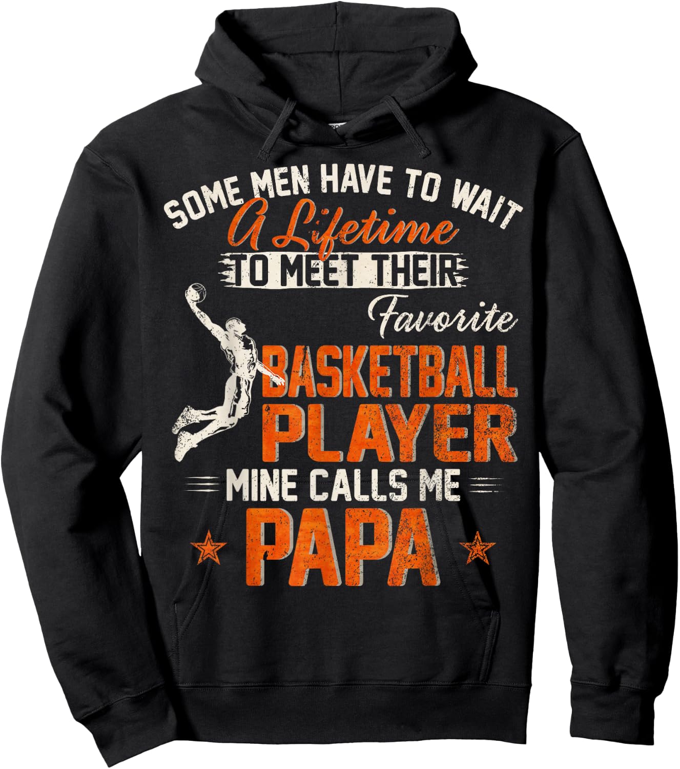 My Favorite Basketball Player Calls Me Papa Funny Dad/Daddy Hoodie - Hoodie | Black