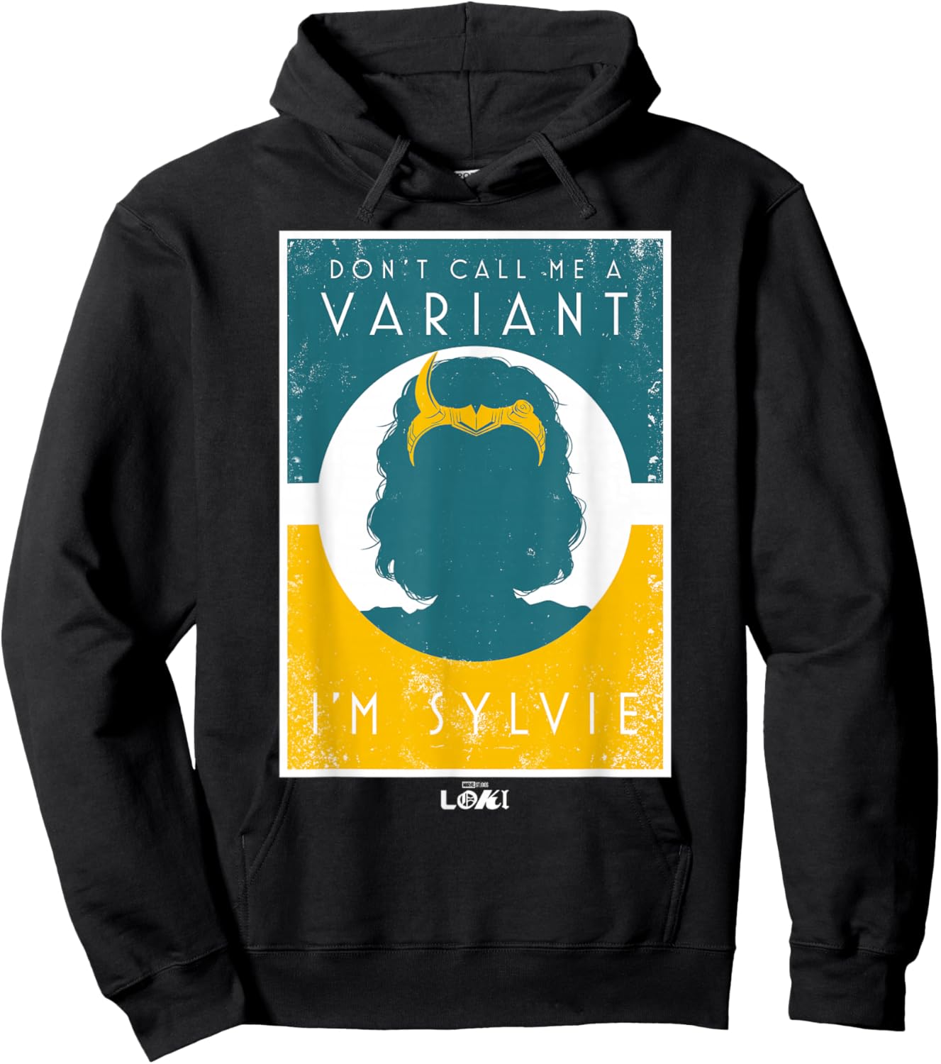 Marvel Loki Don't Call Me A Variant, I'm Sylvie Poster Hoodie - Hoodie | Black