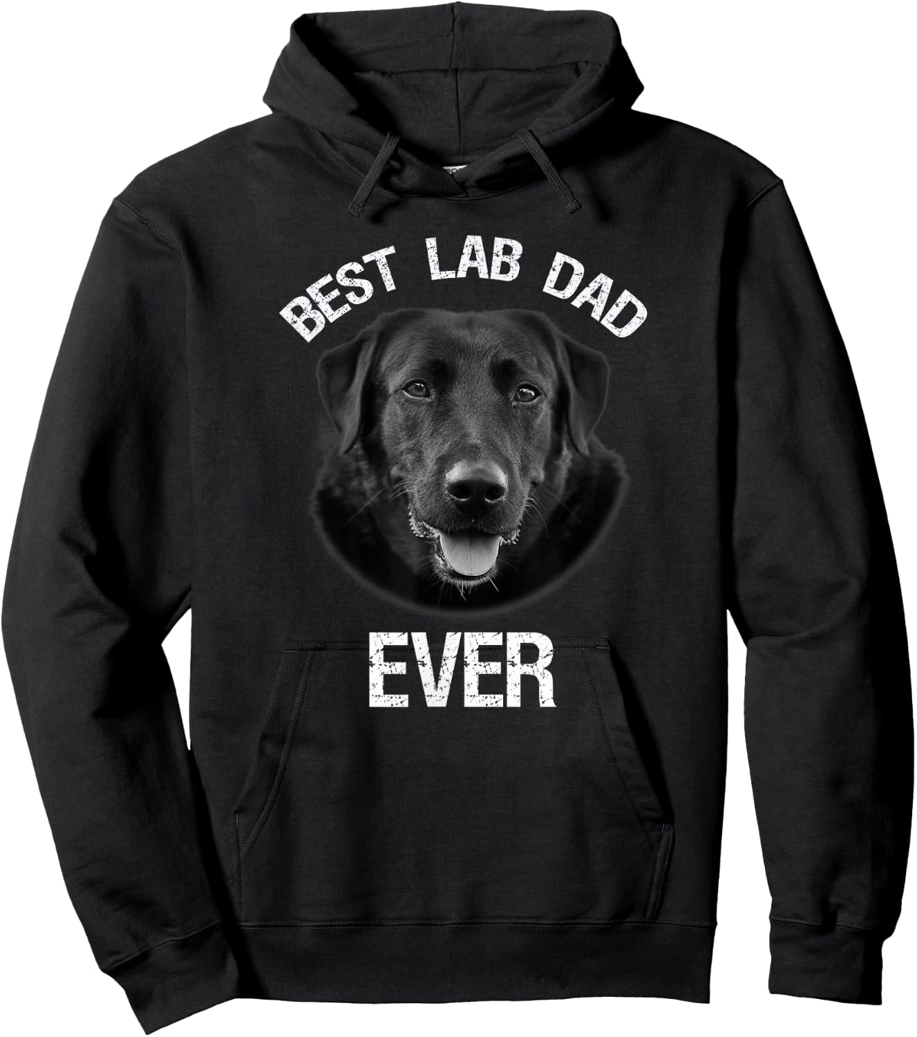 Best Black Labrador Retriever Dad Ever Lab Dog Lover Daddy Hoodie - Hoodie | Black