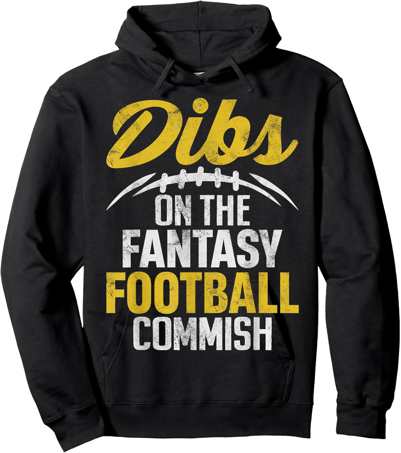 Dibs On The Fantasy Football Commish Funny FFL Champion Hoodie - Hoodie | Black