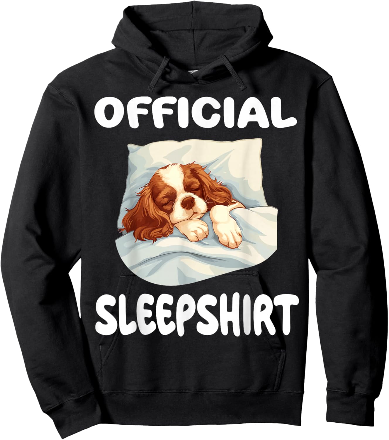 Cavalier King Charles Spaniel Dog Official Sleepshirt Pajama Hoodie - Hoodie | Black
